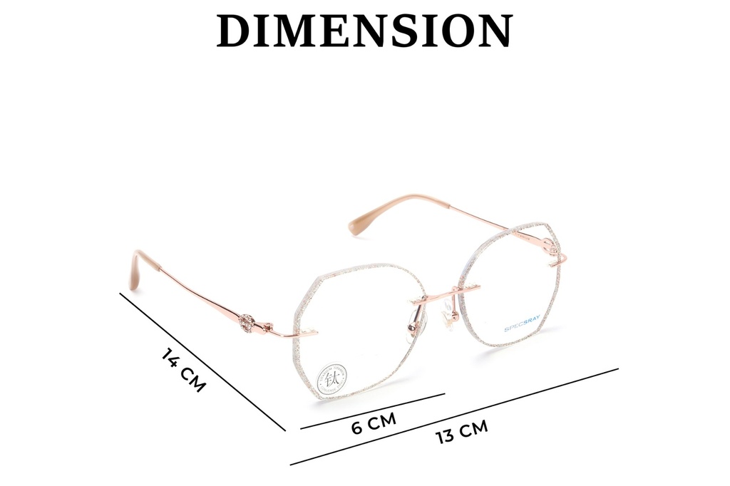 Specsray Hexagon Rim Less