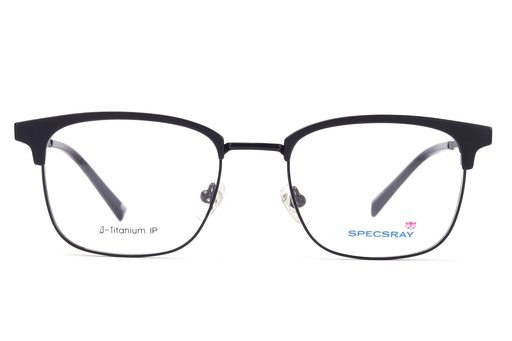 Specsray Full Rim Rectangle Metal (Black) [HC90061] [1374]