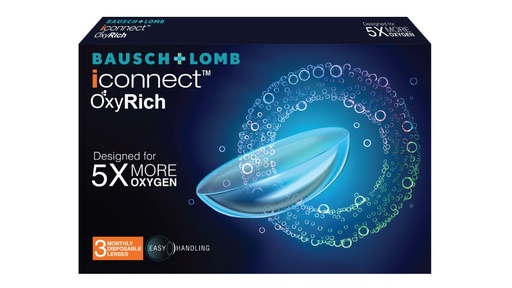 I-connect oxyrich Monthly 3 Lens Per Box Bausch & Lomb