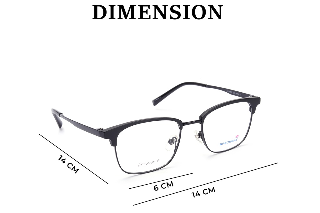 Specsray Full Rim Rectangle Metal