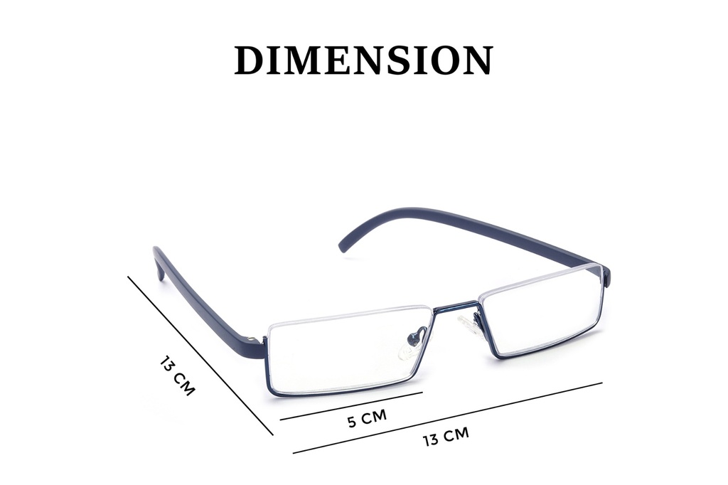 Specsray Half Rim Reading Glasses with 1.00 Power