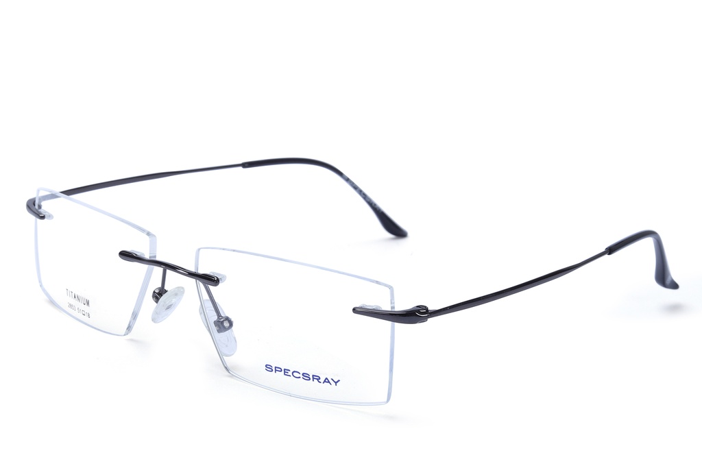 Specsray Rim Less Titanium Rectangle