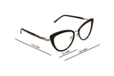 SPECSRAY EYEGLASSES CATEYE  FULL RIM METAL