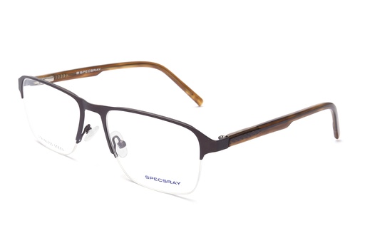 SpecsRay Half Rim Rectangle (Matt Brown) [2794] [1084]