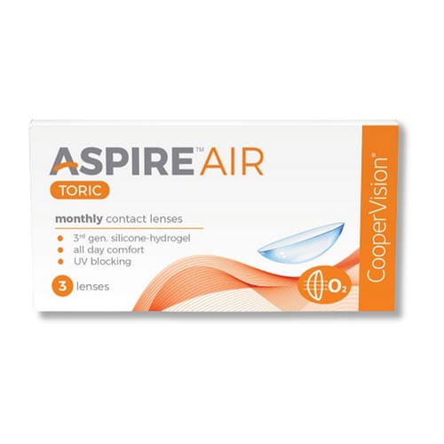 Aspire Air toric Monthly 3 Lens Per Box Cooper Vision