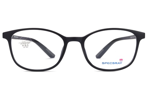 Specsray Acetate Oval Full Rim (Matt Black) [QT6517] [1327]