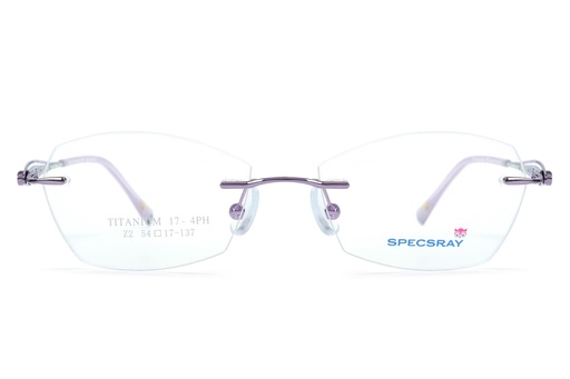 Specsray Titanium Rim Less (Purple) [Titanium 17] [1331]
