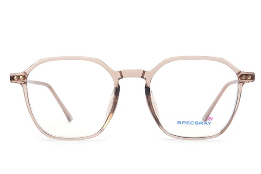 Specsray Full Rim Acetate Hexagon (Brown) [H00121] [3059]