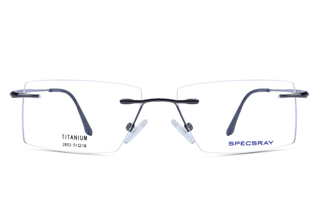 Specsray Rim Less Titanium Rectangle