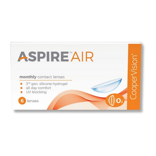 Aspire Air Monthly  6 Lens per box Cooper Vision