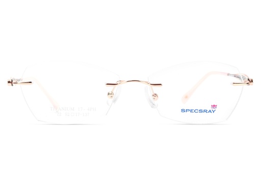 Specsray Rectangle Metal Rim Less